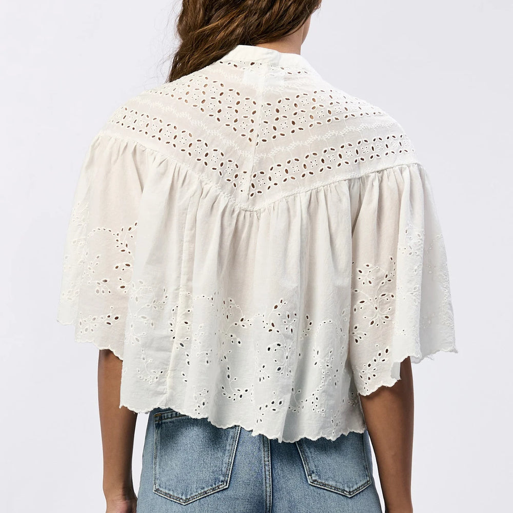 
                      
                        Dear John Eyelet Elodia Blouse
                      
                    