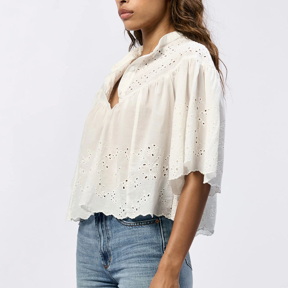 
                      
                        Dear John Eyelet Elodia Blouse
                      
                    