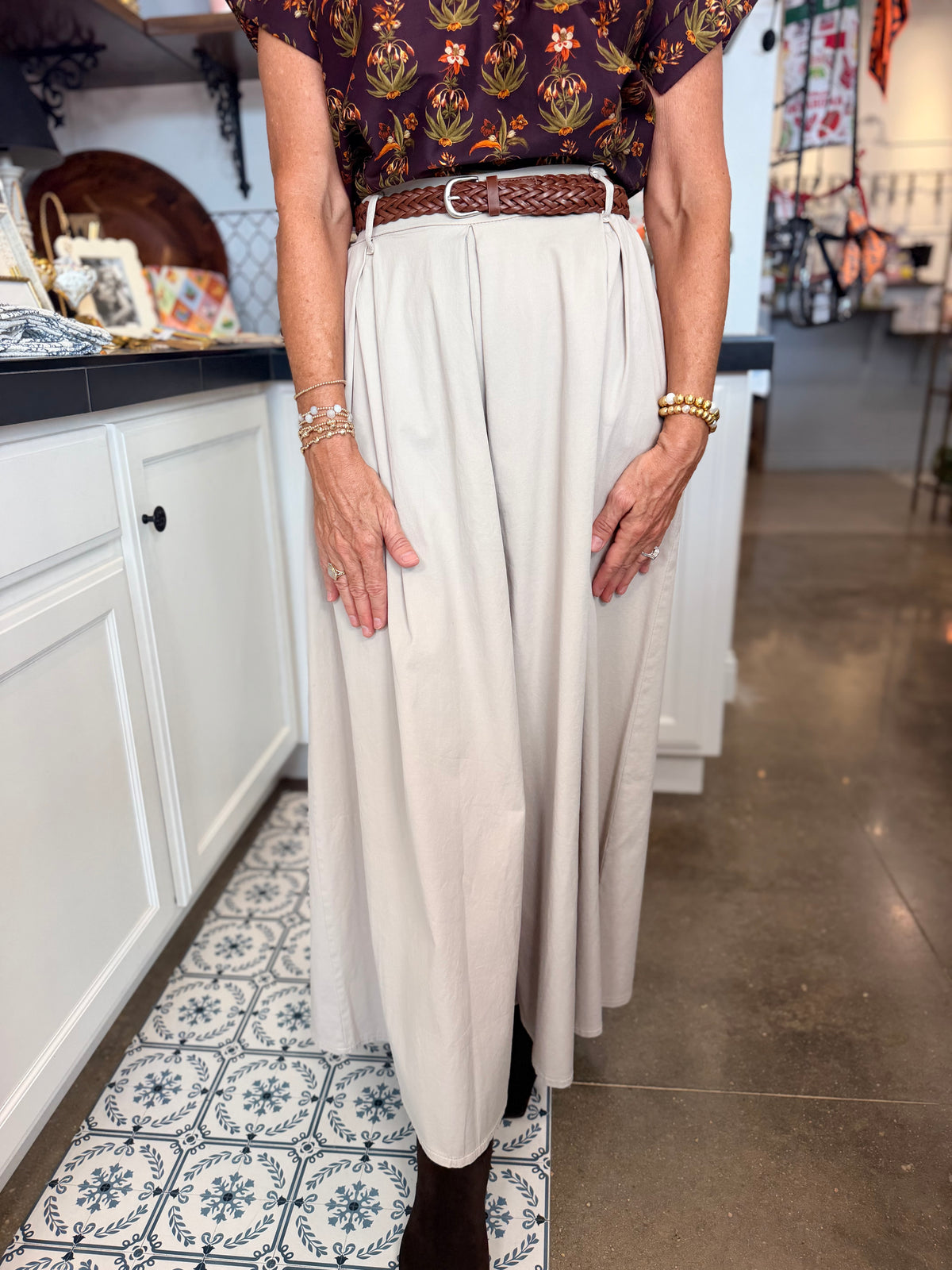 Wide Leg Belted Culottes