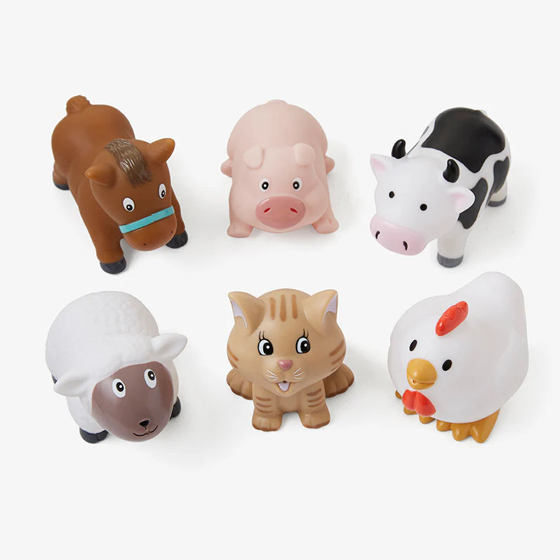 Barnyard Party Bath Toy Squirties (6pc)