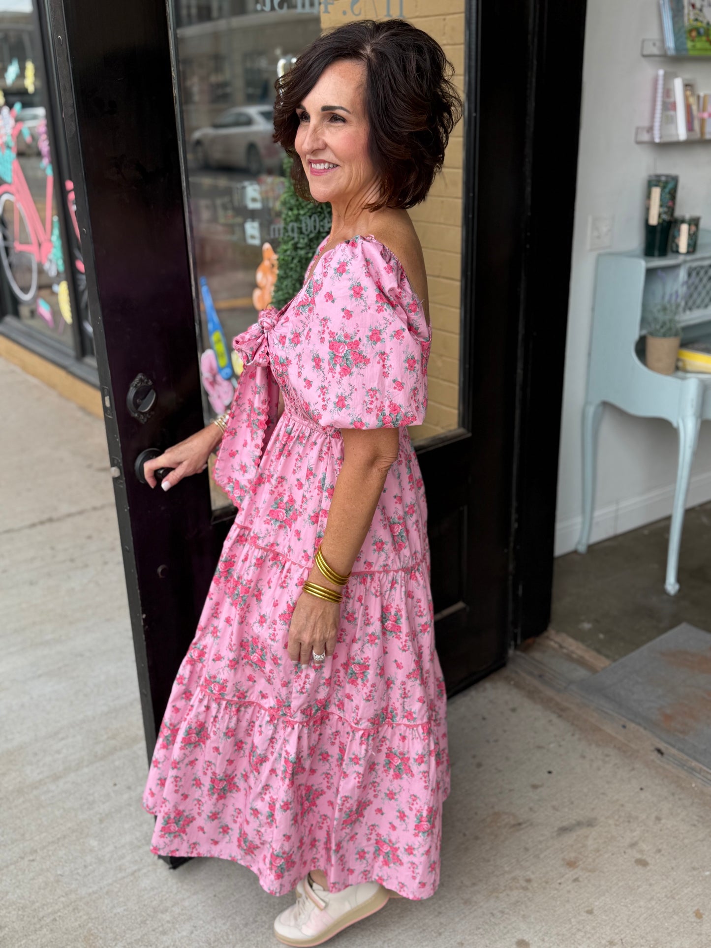 Perfectly Pink Floral Dress
