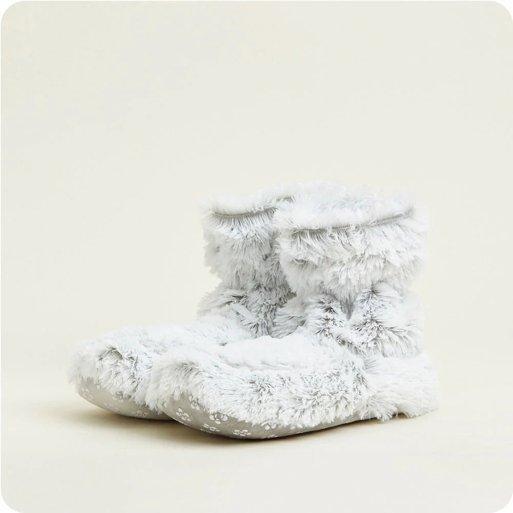 Warmies Boots-Marshmallow Gray