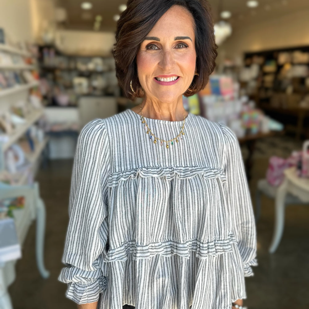 Striped Stephanie Top
