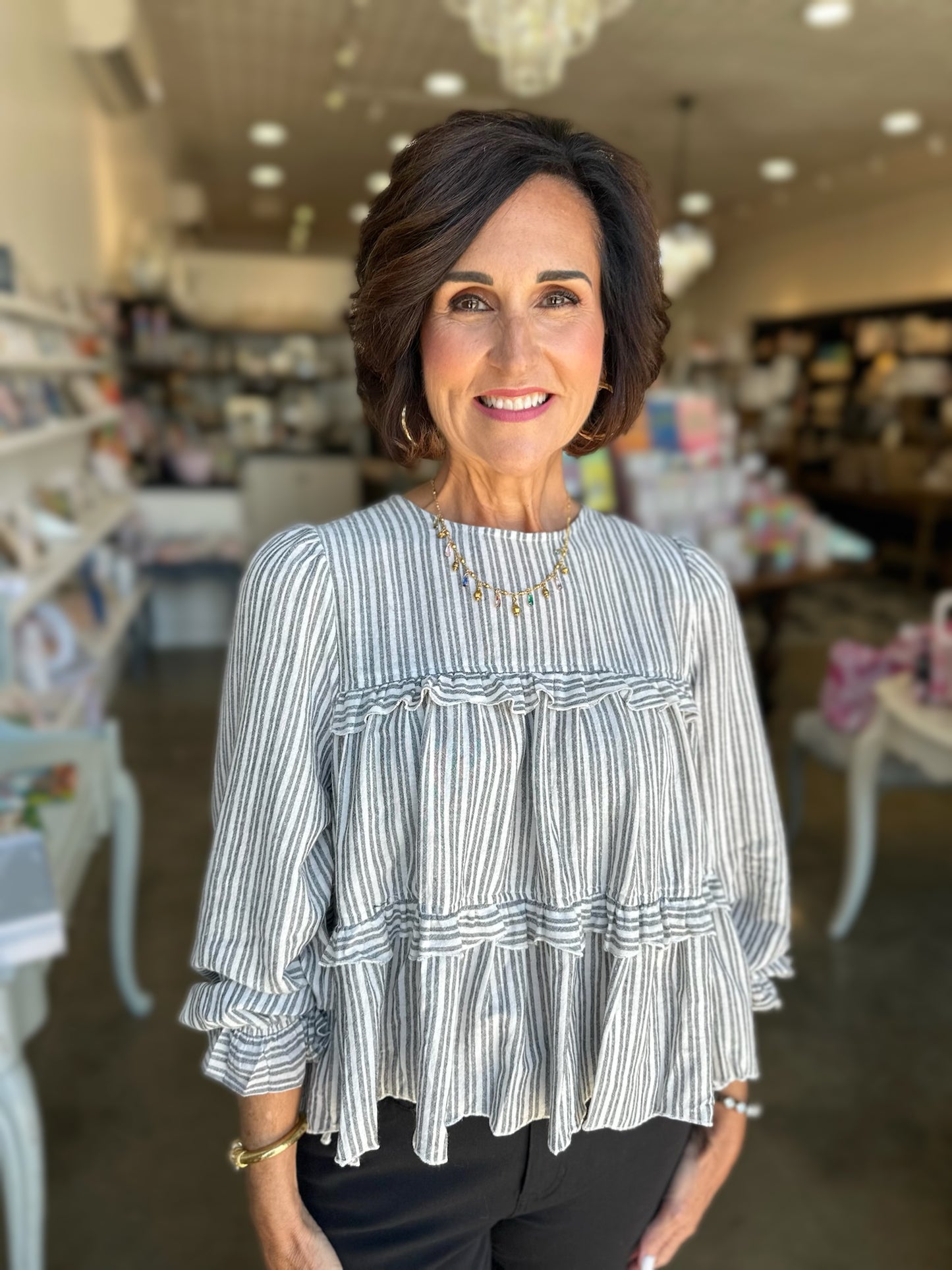 Striped Stephanie Top