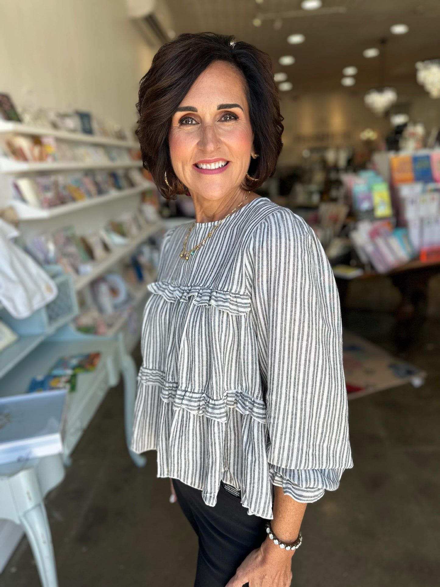 Striped Stephanie Top