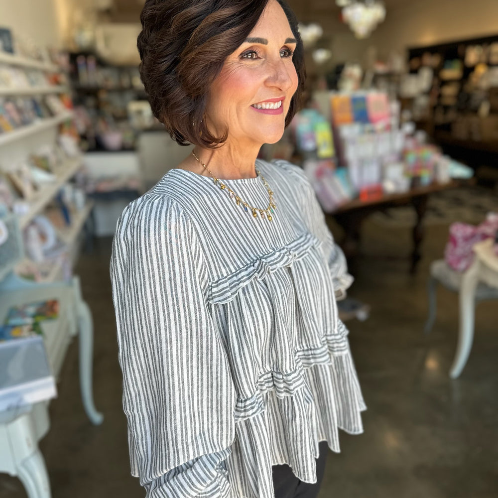 
                      
                        Striped Stephanie Top
                      
                    