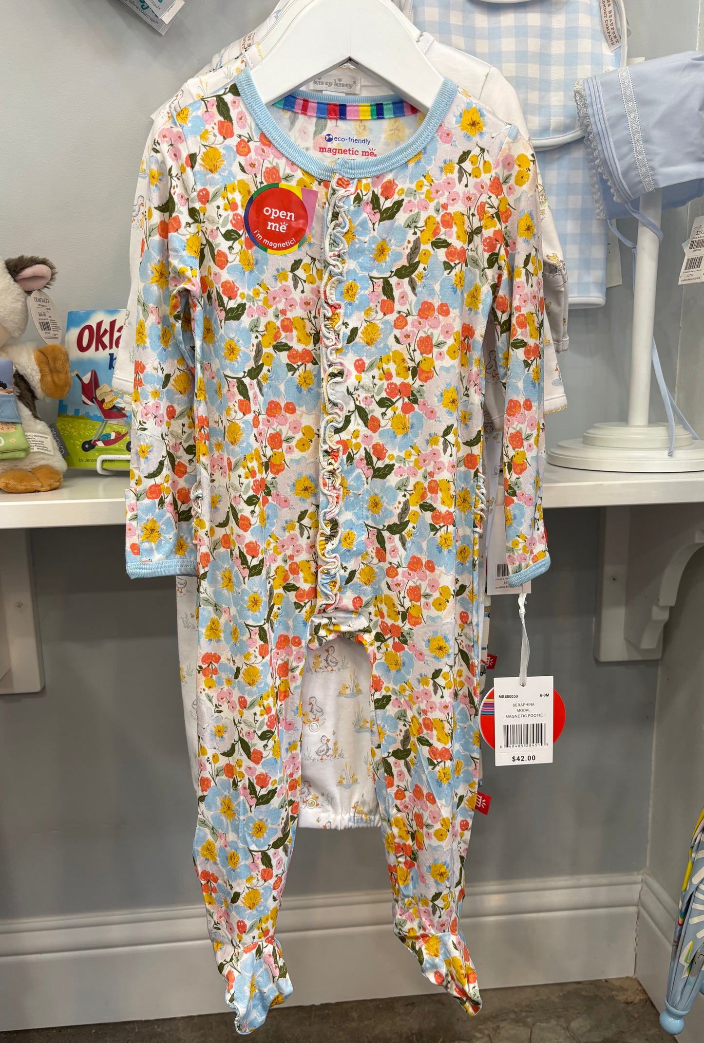 Seraphina Modal Magnetic Ruffle Footie 6-9M