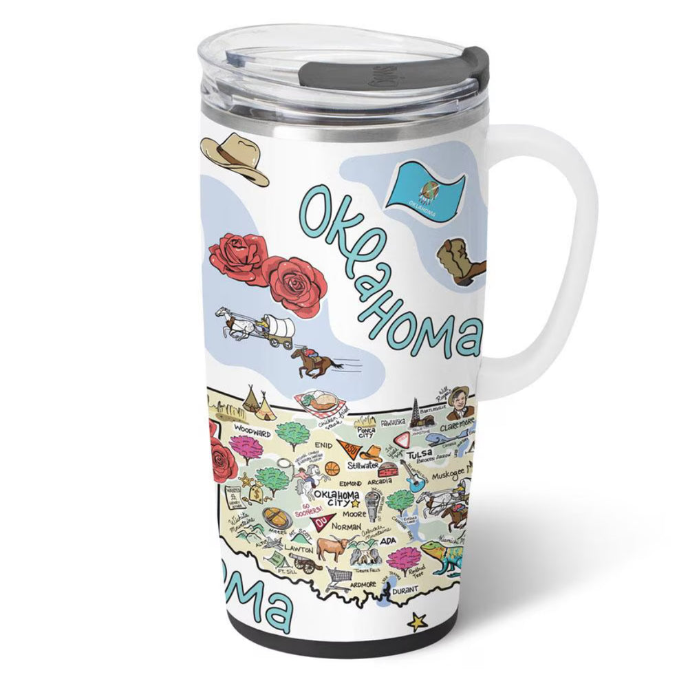 Swig Oklahoma Travel Mug-22 oz