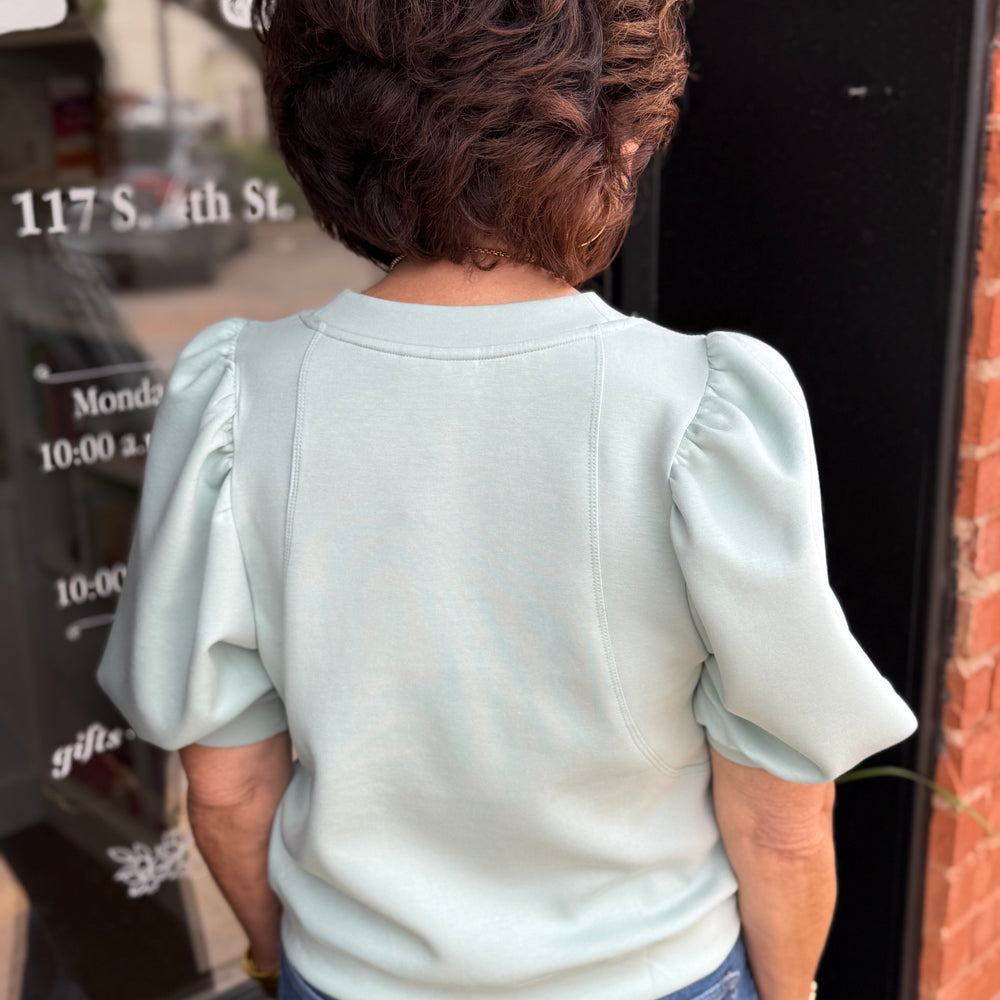 
                      
                        Soft Mint Puff Top
                      
                    