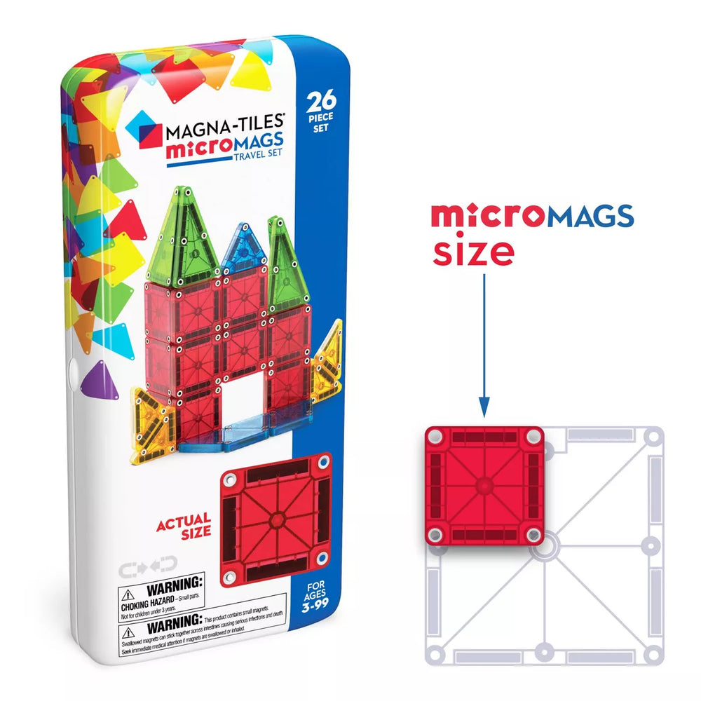 Magna-Tiles MicroMAGS 26 Pc Travel Set