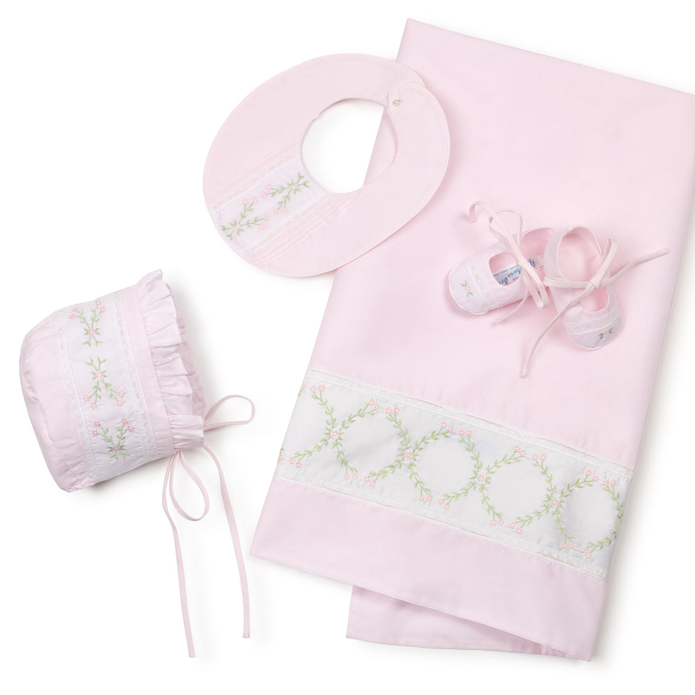 Vintage Bloom Receiving Blanket