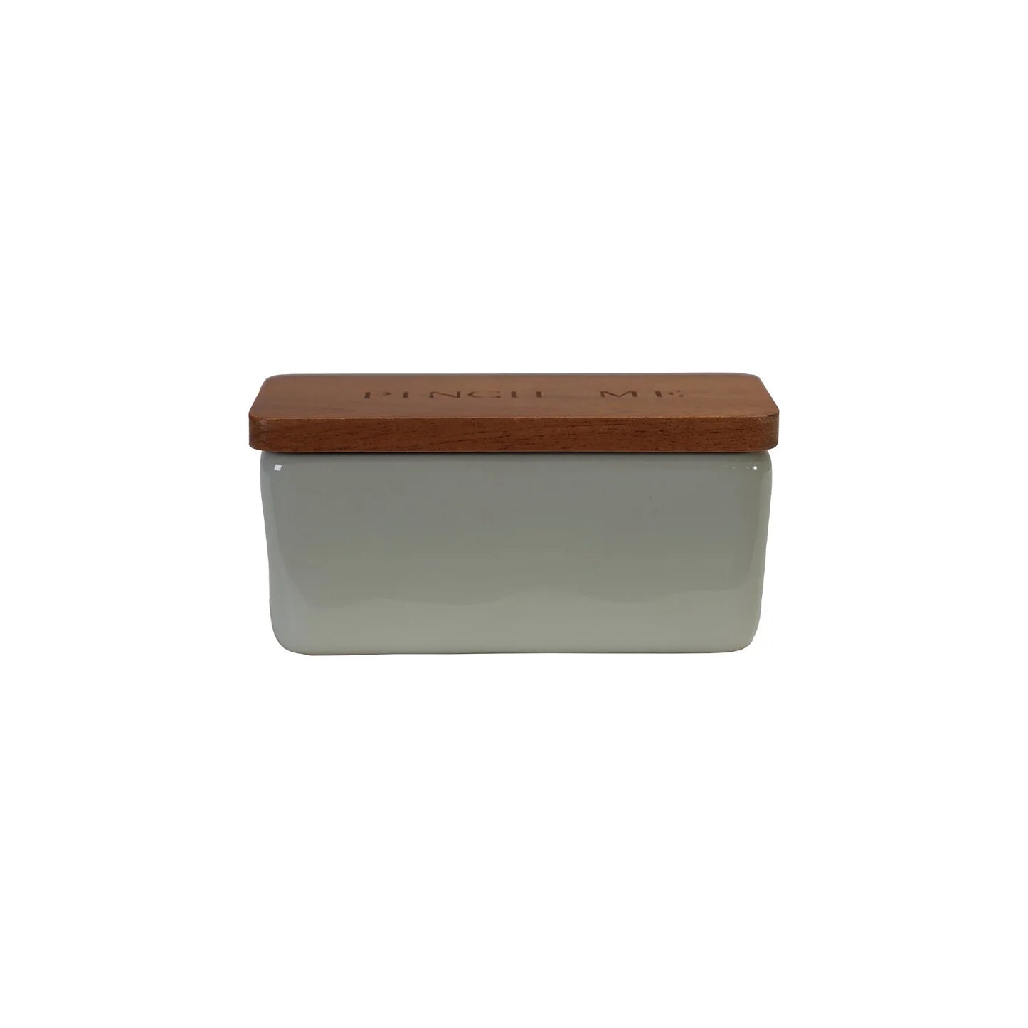 Pinch Pot With Wood Lid