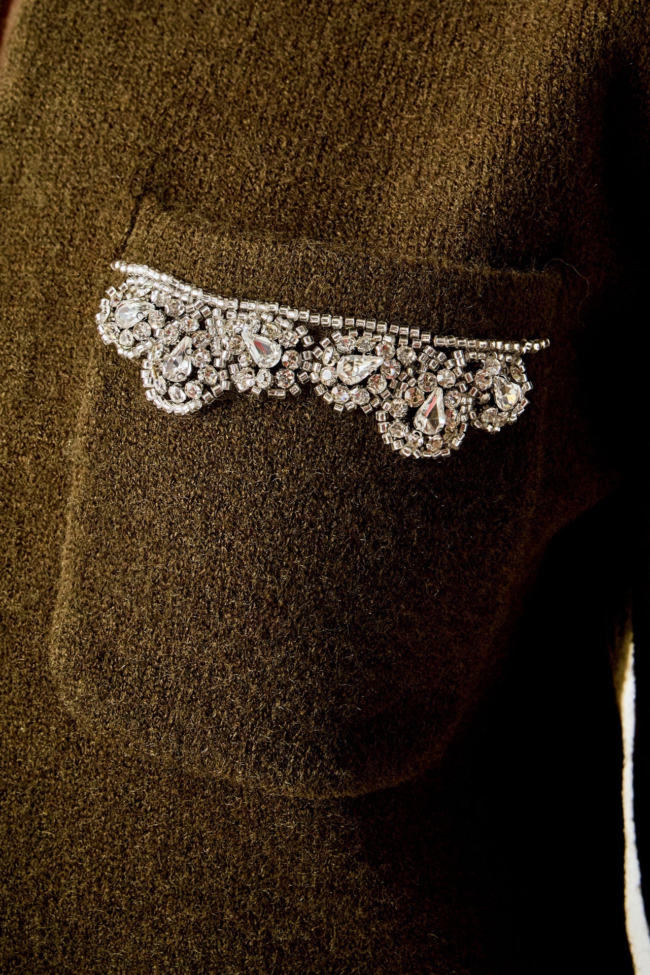 Olive Jewel Cardigan