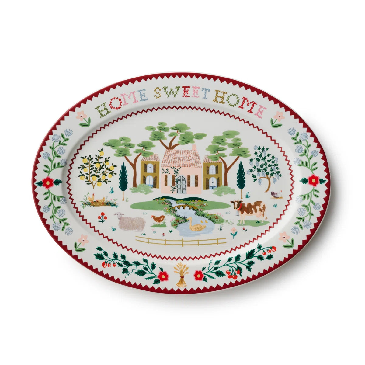 Rifle Paper Co Home Sweet Home Platter