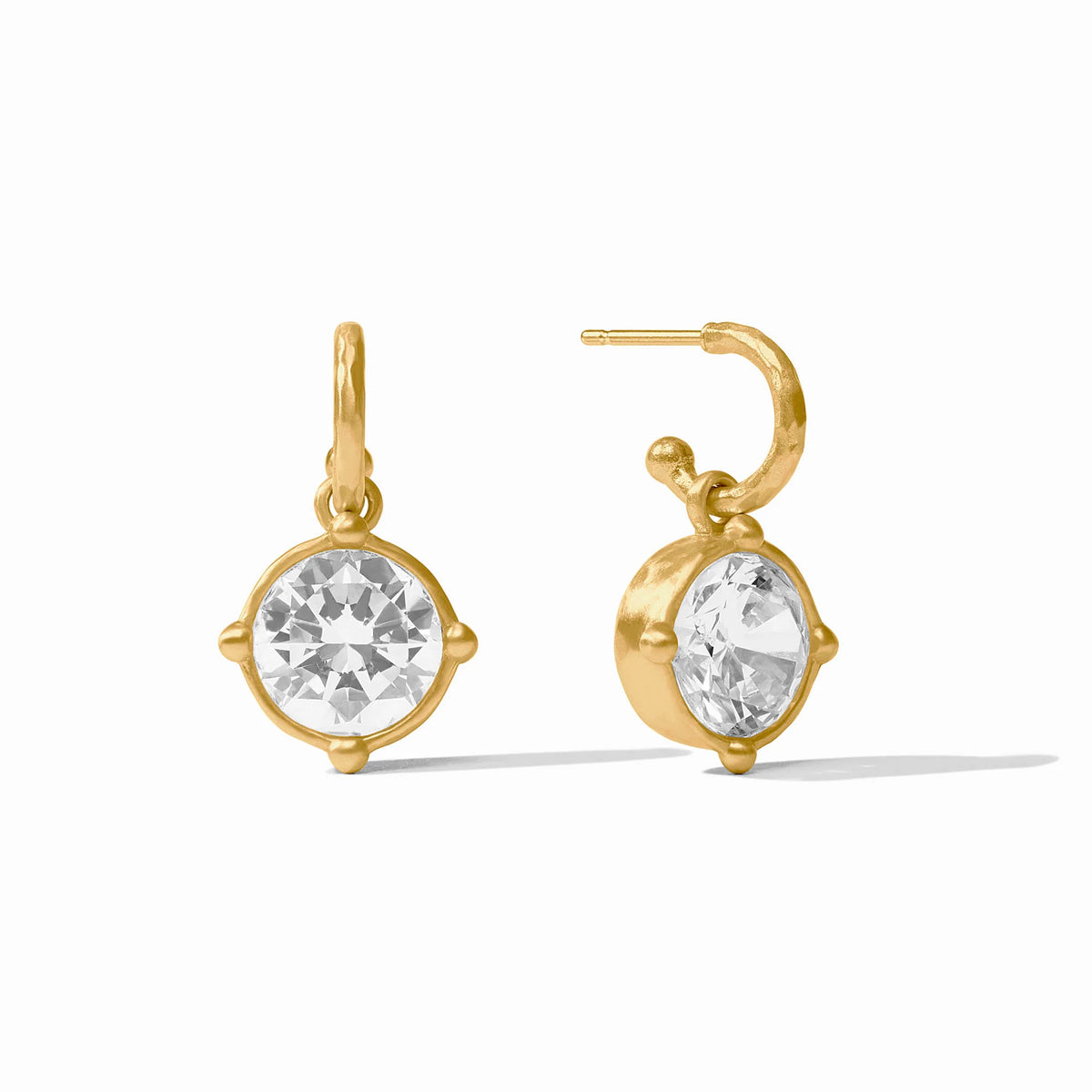 Julie Vos Gold Honeybee Hoop & Charm Earring