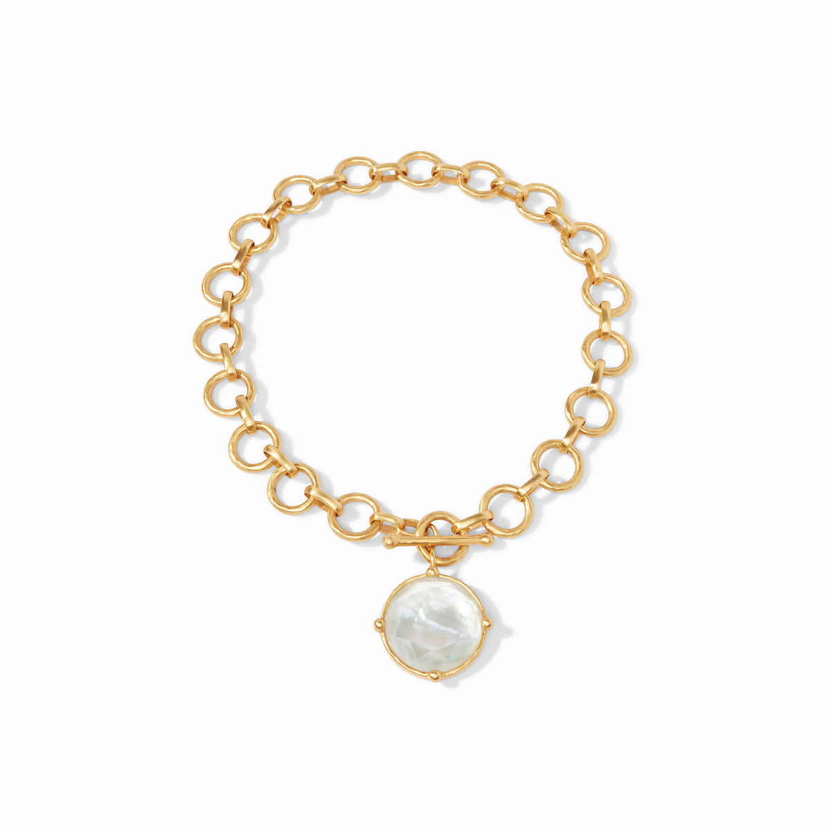 Honeybee Statement Necklace - Iridescent Clear Crystal