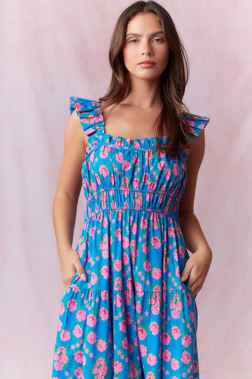 Pretty Poplin Midi Dress