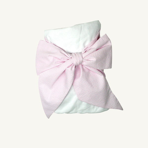 
                      
                        Pink Gingham Bow Swaddle
                      
                    