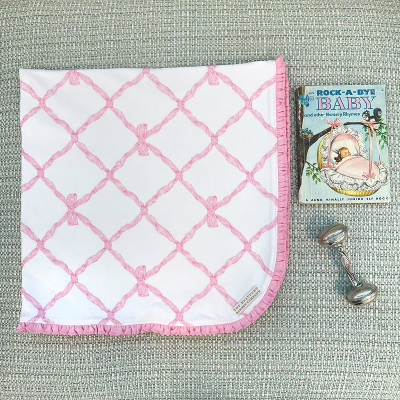 Belle Meade Bow Baby Blanket