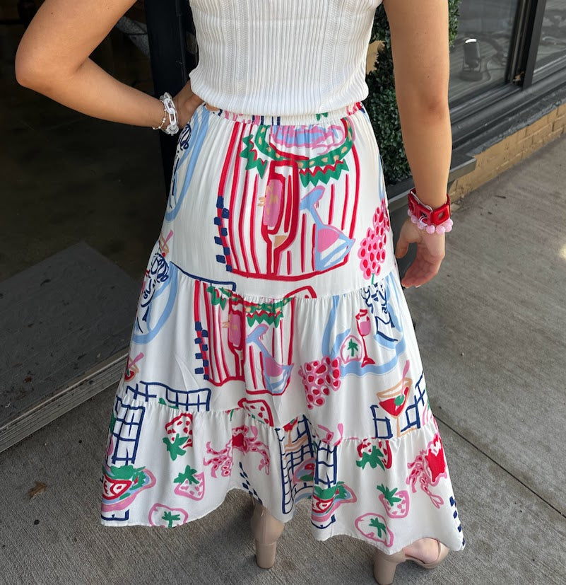 Island Breeze Midi Skirt