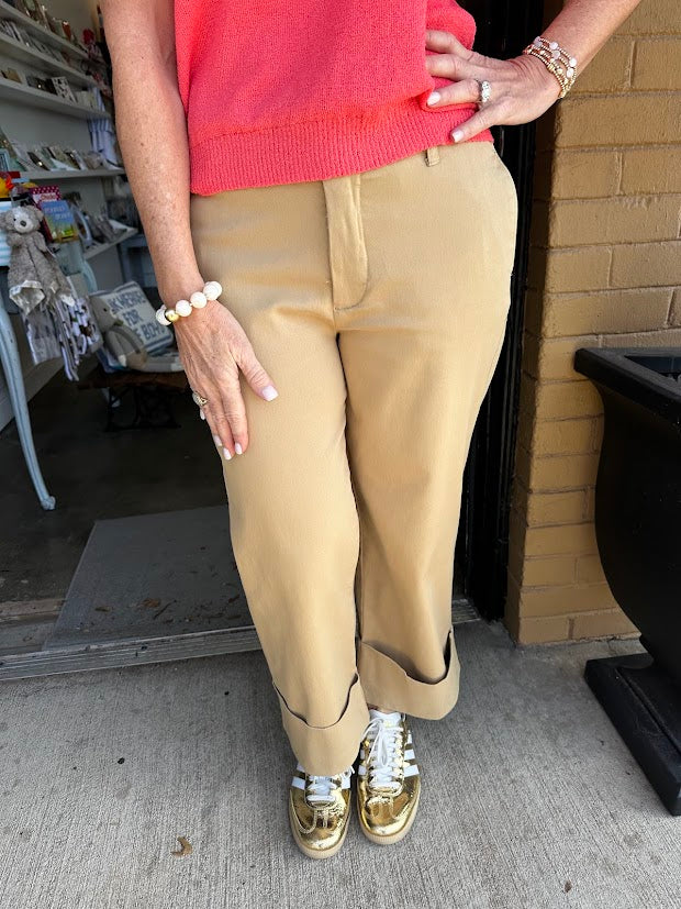KUT Sienna High Rise Straight Leg Pants
