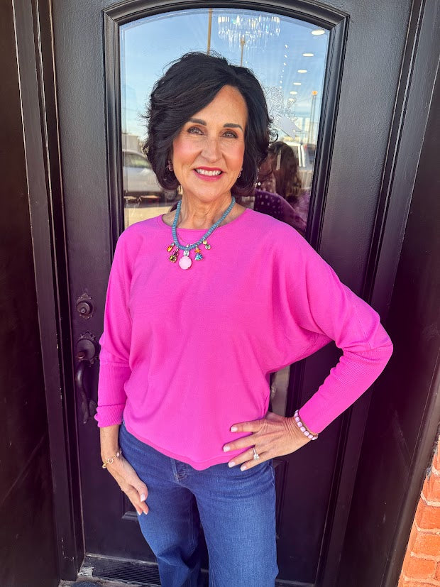 Darling Magenta Everyday Sweater