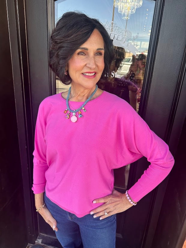 Darling Magenta Everyday Sweater