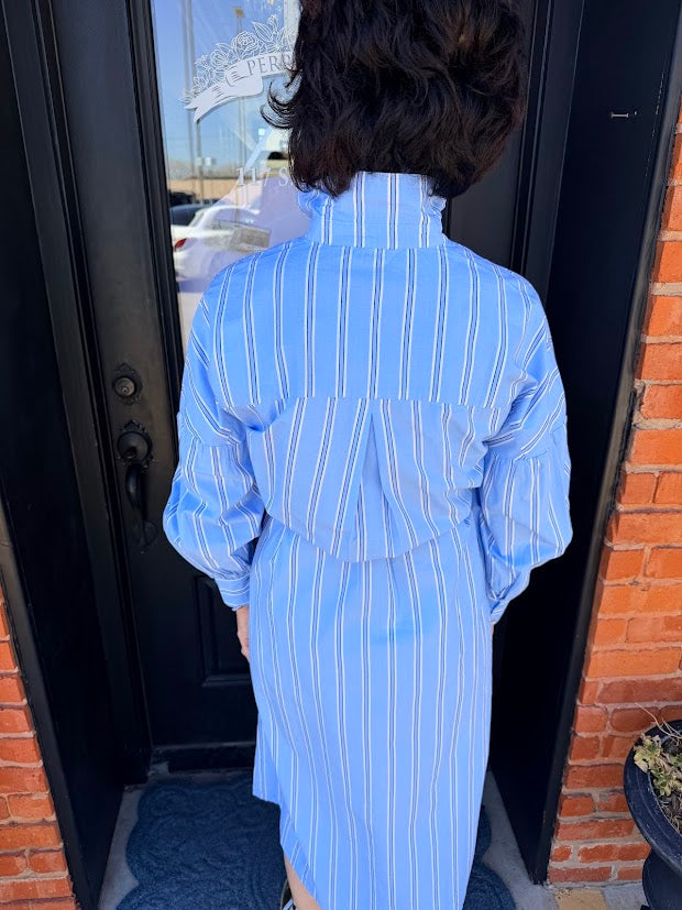 zara striped shirt dress Sierra Striped Shirt Dress – Perrefitte