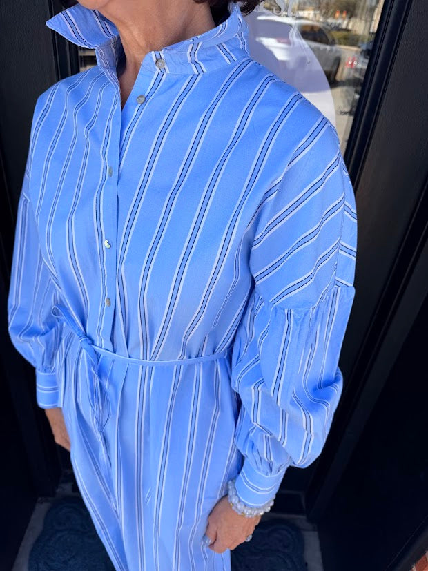 Sierra Striped Shirt Dress – Perrefitte