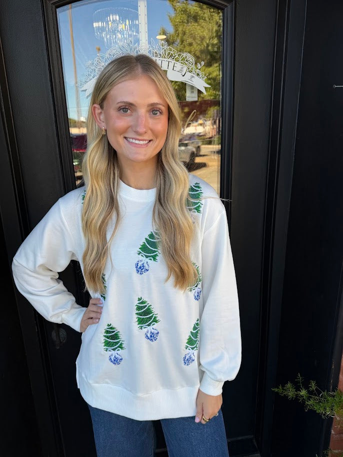 Lakelyn Chinoiserie Tree Sweatshirt