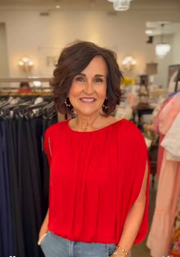 Ruby Rouge Bubble Blouse
