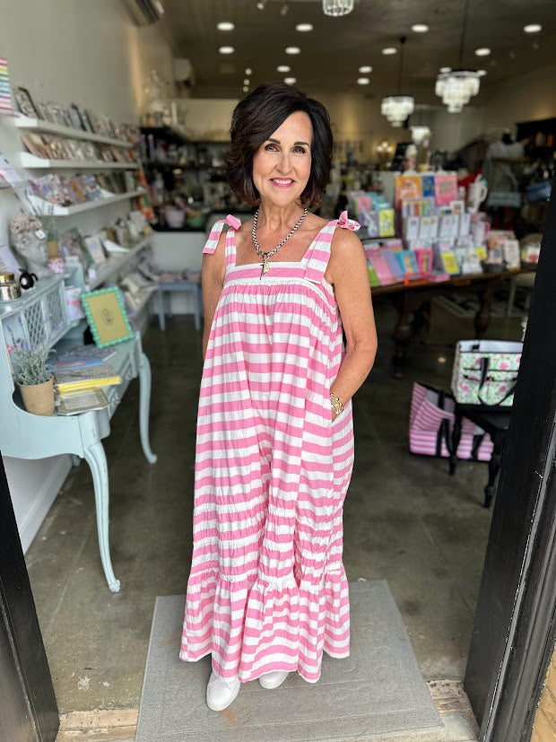 Duval Stripe Florence Dress