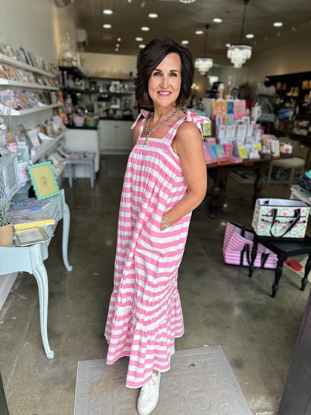 Duval Stripe Florence Dress
