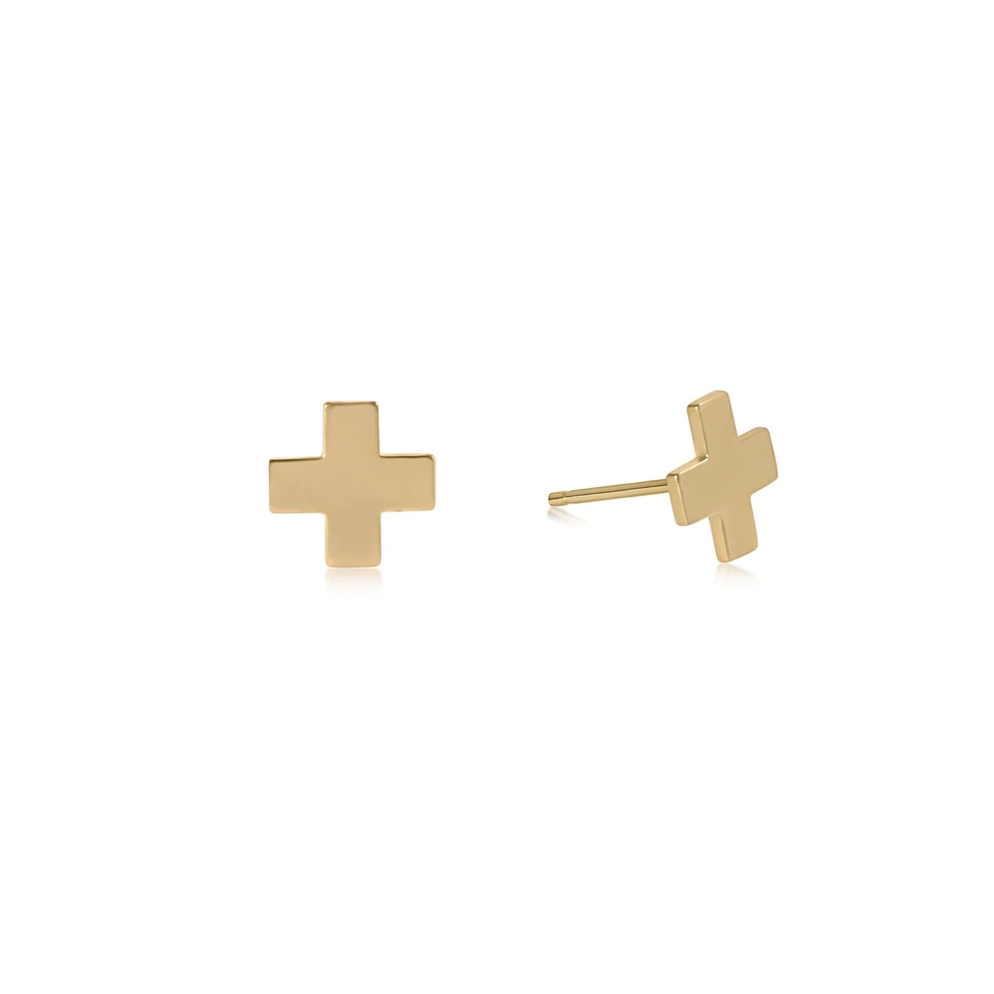 enewton Signature Cross Gold Stud