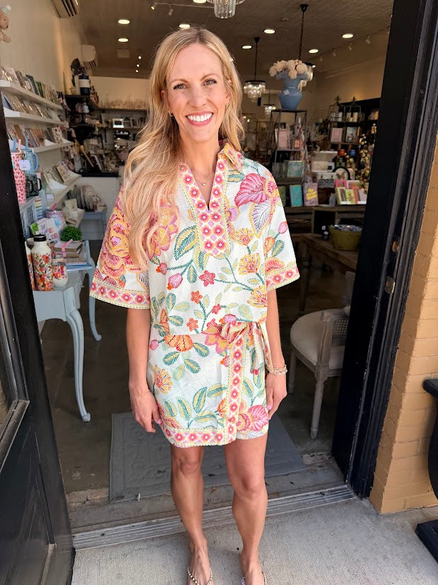 Tropical Paradise Wrap Skort
