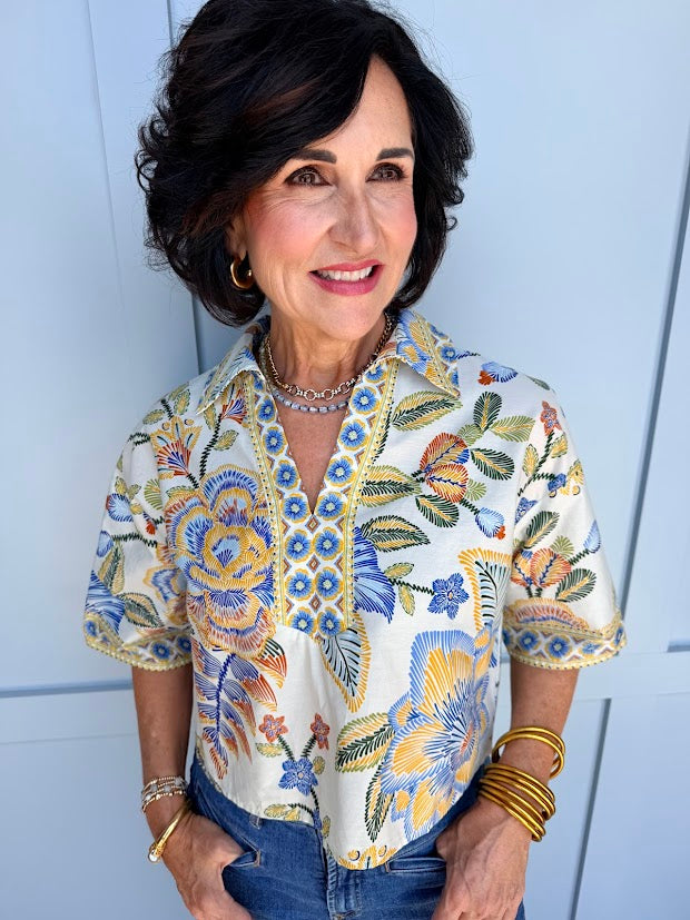 Summer Breeze Collar Top