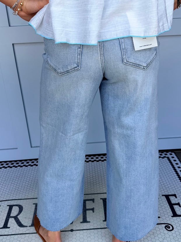 Nori High Rise Cropped Wide Leg