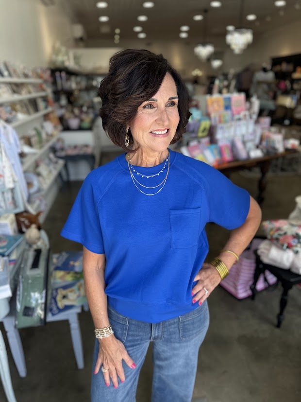 Chloe Cobalt Top