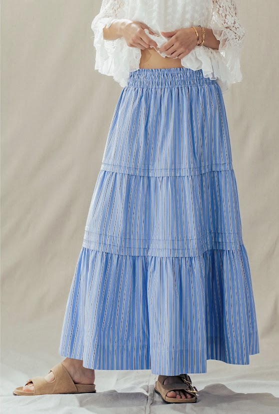 Madison Maxi Striped Skirt