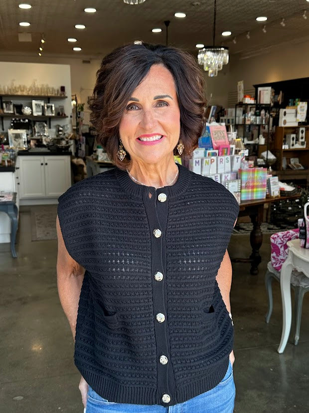 
                      
                        Black Blake Cardigan Sweater
                      
                    