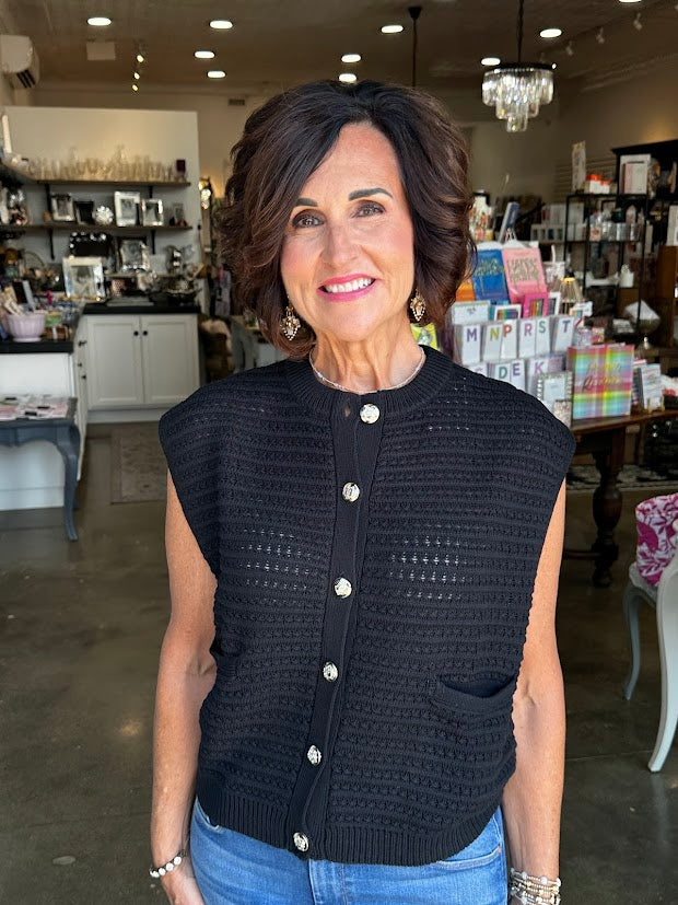 Black Blake Cardigan Sweater