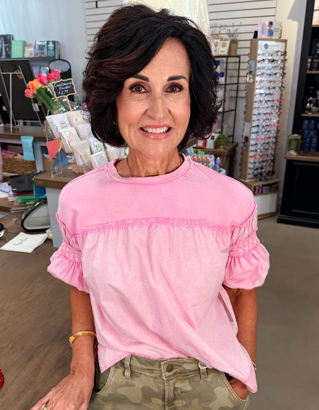 Peony Pink Top
