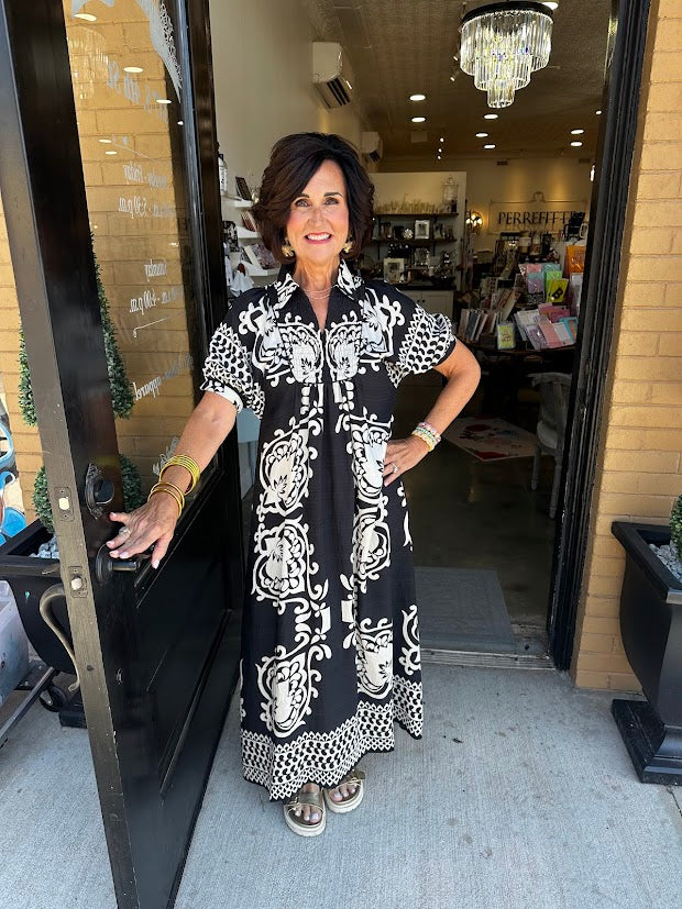 Bianca Block Print Dress