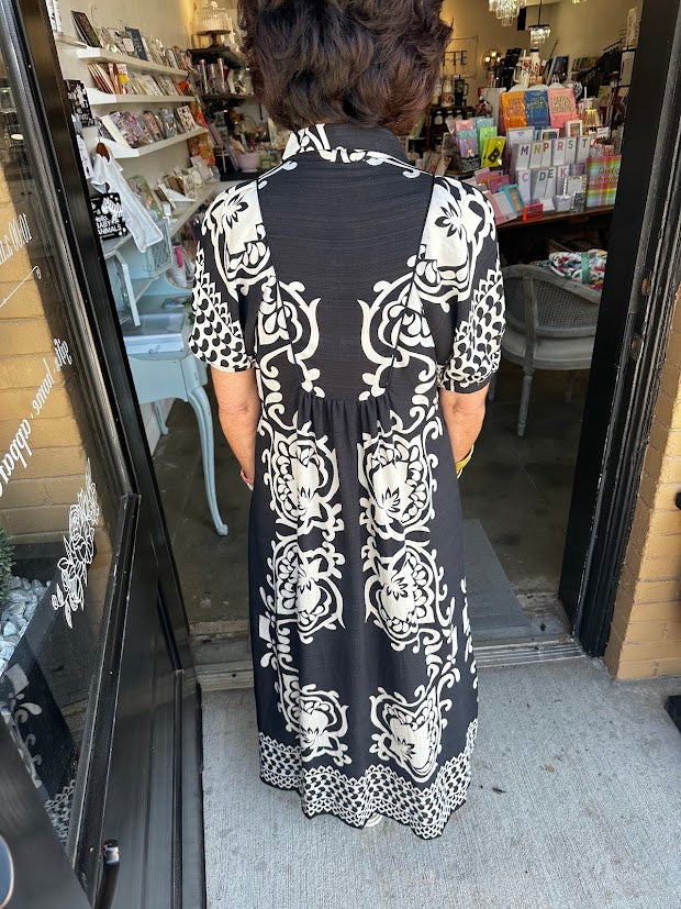 
                      
                        Bianca Block Print Dress
                      
                    