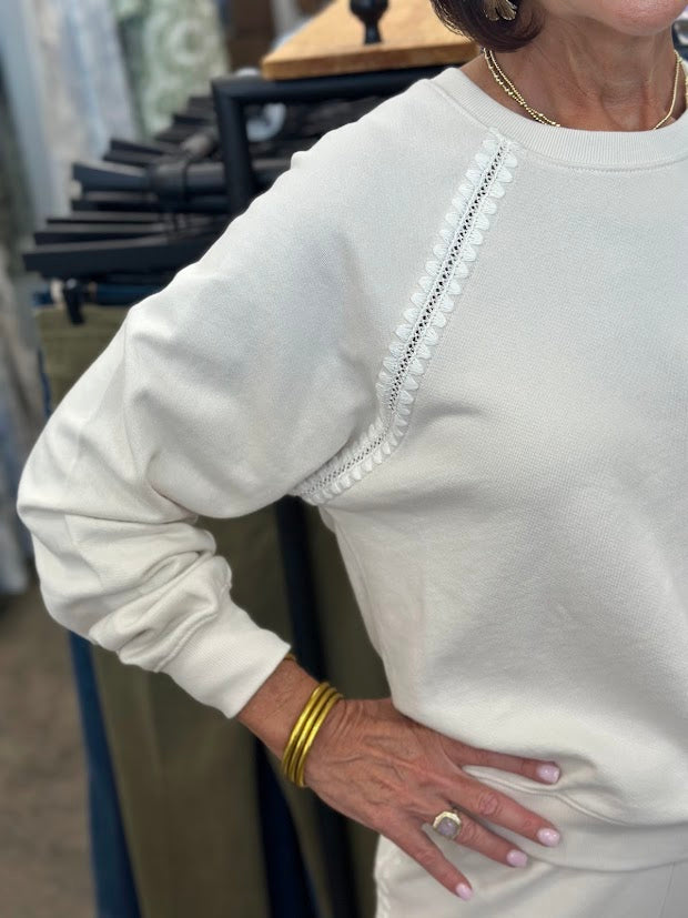 Z Supply All Around Sweatshirt-Crystal