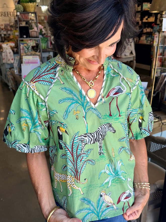THML Animal Print Top