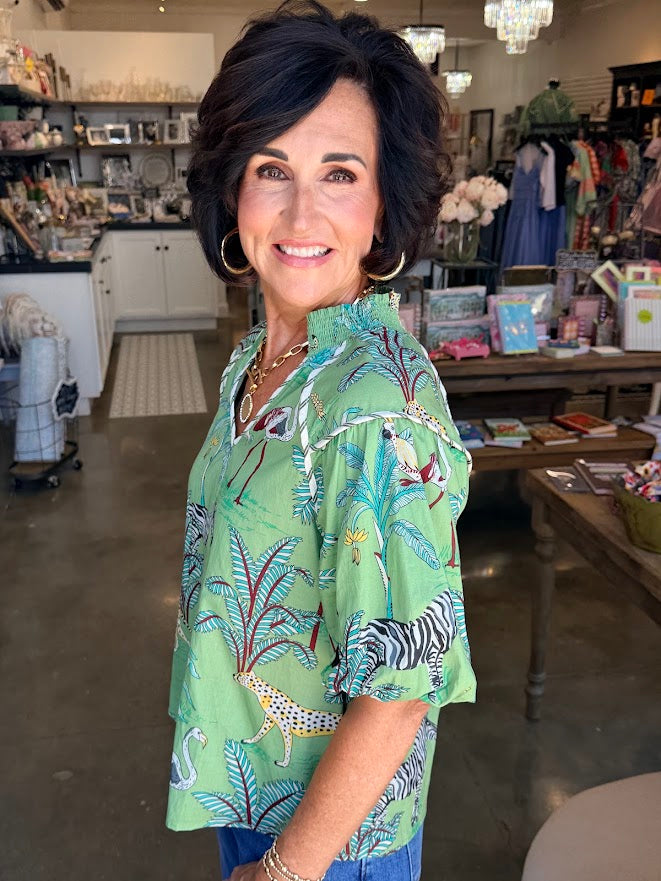 THML Animal Print Top