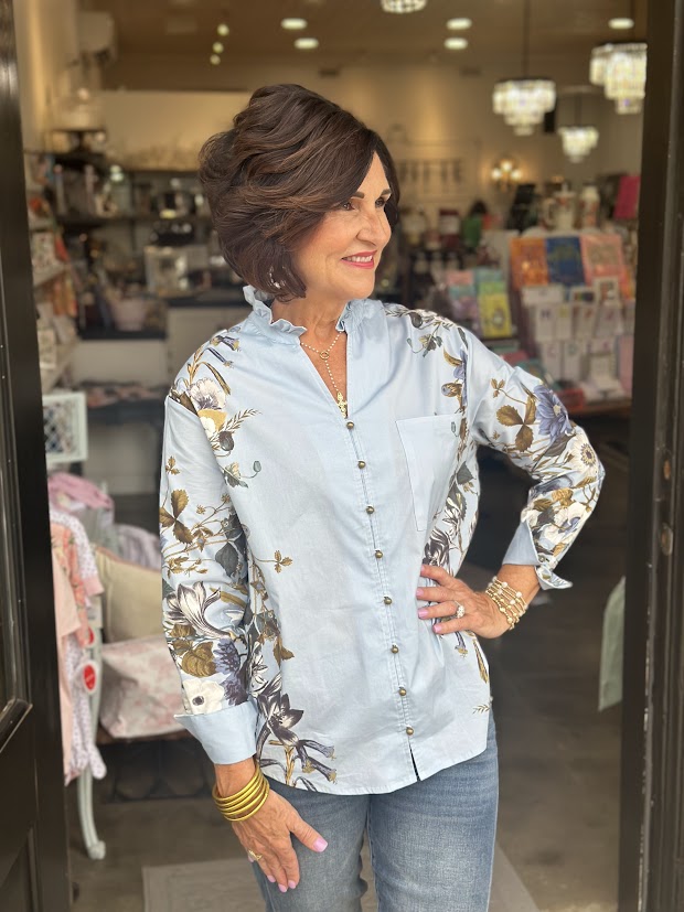 
                      
                        Francis Floral Button Up Top
                      
                    