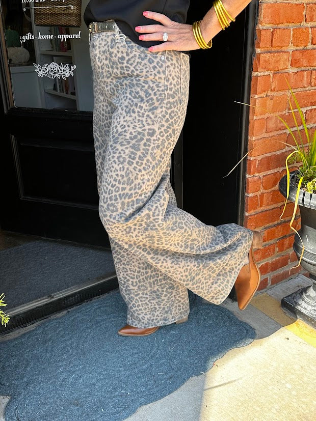 
                      
                        Z Supply Marli Denim Leopard Pant
                      
                    