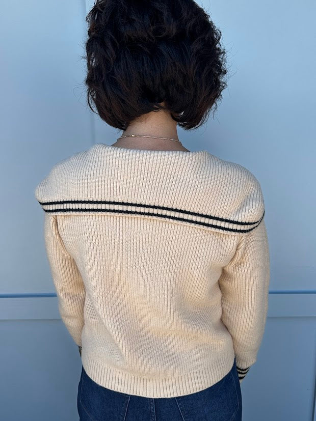 
                      
                        Paige Collar sweater
                      
                    